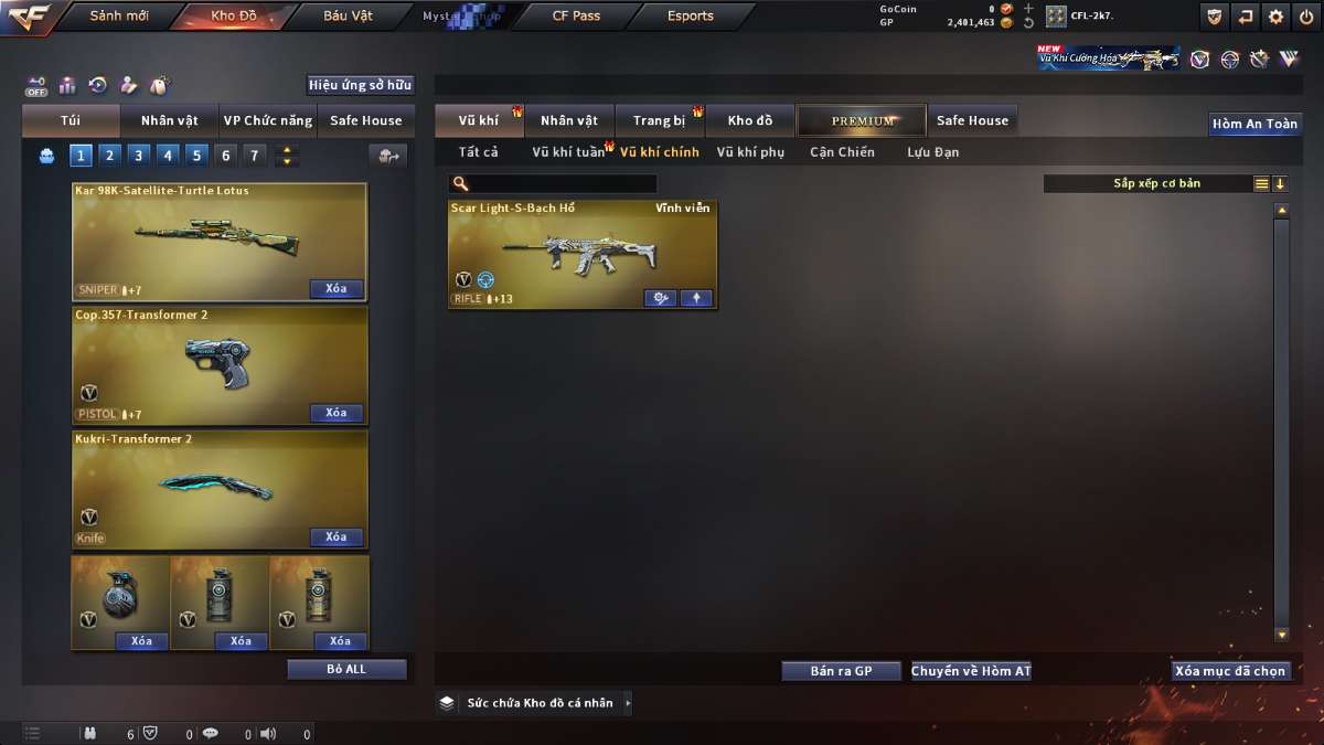 shop acc cf uy tin gia re
